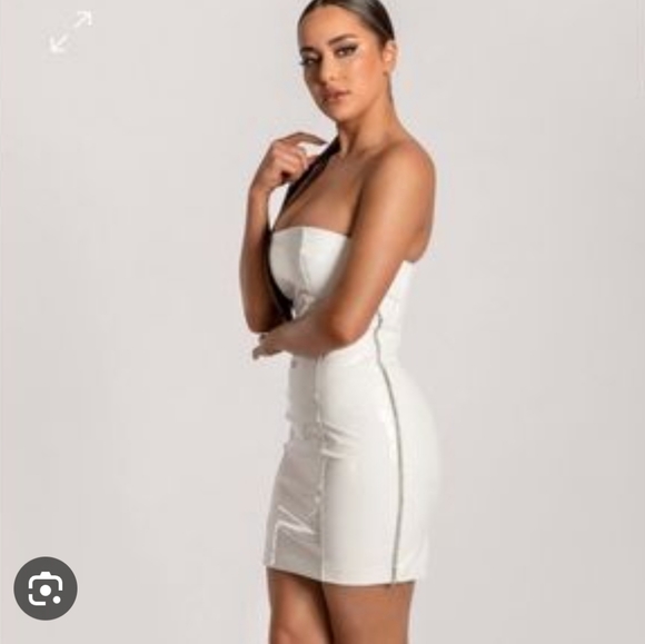 MESHKI Liza PU dress NWT - Picture 3 of 16